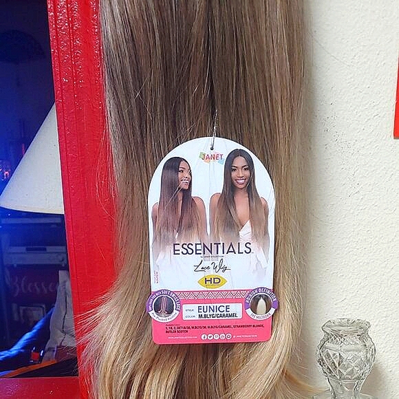 Essentials (by Janet Collection) HD Lace Wig: Eunice (Color: M.BLYG/CARAMEL) - Picture 7 of 16